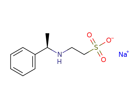 Molecular Structure of 1257064-35-9 (sodium (R)-2-(1-phenylethylamino)ethanesulfonate)