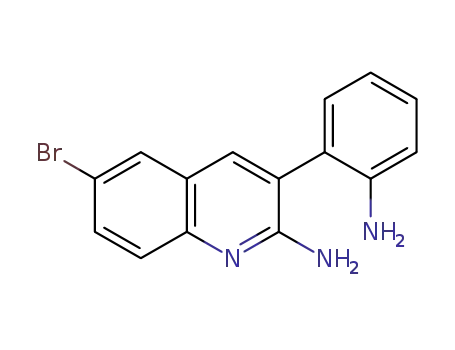 Molecular Structure of 1257317-13-7 (3-(2-aminophenyl)-6-bromoquinolin-2-amine)