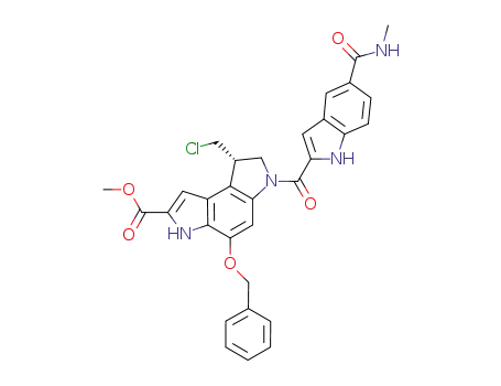 methyl (S)-5-(benzyloxy)-1-(chloromethyl)-3-(5-methylcarbamoylindole-2-carbonyl)-1,2-dihydropyrrolo[3,2-e]indole-2-carboxylate