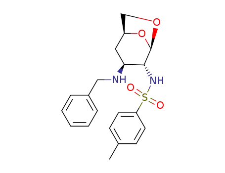 1,6-anhydro-3-benzylamino-2,3,4-trideoxy-2-(tosylamino)-β-D-xylo-hexopyranose