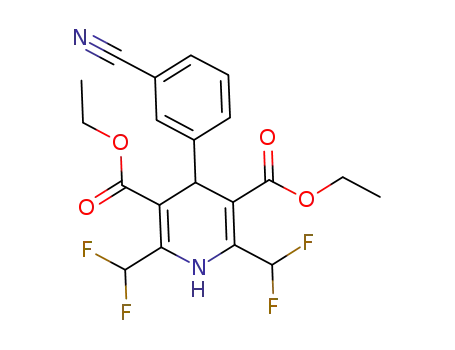 diethyl 2,6-bis(difluoromethyl)-4-(3-cyanophenyl)-1,4-dihydropyridine-3,5-dicarboxylate