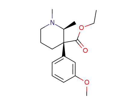 (2S,3S)-3-(3-Methoxy-phenyl)-1,2-dimethyl-piperidine-3-carboxylic acid ethyl ester
