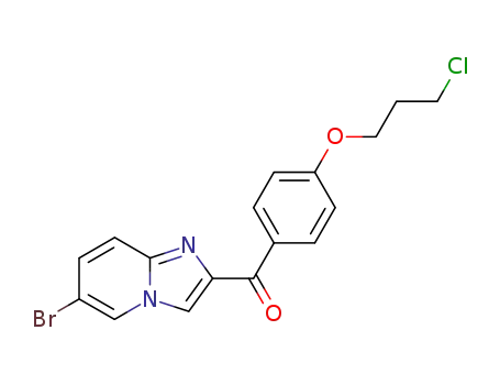 6-bromo-2-<4-(chloropropoxy)benzoyl>imidazo<1,2-a>pyridine