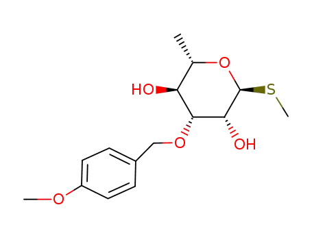 (2S,3S,4R,5R,6S)-4-(4-Methoxy-benzyloxy)-2-methyl-6-methylsulfanyl-tetrahydro-pyran-3,5-diol