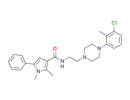 5-phenyl-N-(2-(4-(3-chloro-2-methylphenyl)piperazin-1-yl)ethyl)-1,2-dimethyl-1H-pyrrole-3-carboxamide