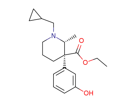 (2R,3R)-1-Cyclopropylmethyl-3-(3-hydroxy-phenyl)-2-methyl-piperidine-3-carboxylic acid ethyl ester