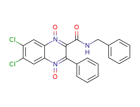 6,7-dichloro-3-phenylquinoxaline-2-carboxylic acid benzylamide 1,4-di-N-oxide