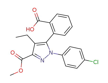 2-[1-(4-chlorophenyl)-4-ethyl-3-methoxycarbonyl-1H-pyrazol-5-yl]benzoic acid