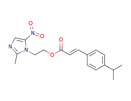 (E)-2-(2-methyl-5-nitro-1H-imidazol-1-yl)ethyl 3-(4-isopropylphenyl)acrylate