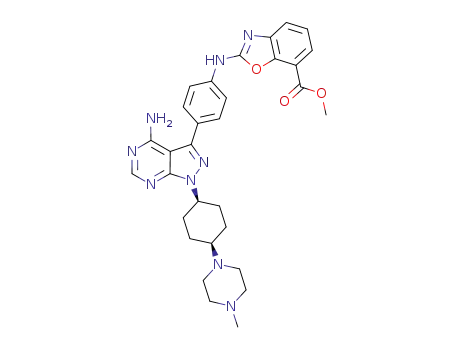 C<sub>31</sub>H<sub>35</sub>N<sub>9</sub>O<sub>3</sub>