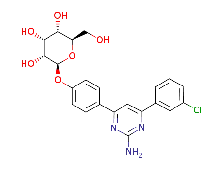 4-(2-amino-6-(3-chlorophenyl)pyrimidin-4-yl)phenyl β-D-allopyranoside