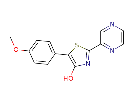 5-(4-methoxyphenyl)-2-(pyrazin-2-yl)-1,3-thiazol-4-ol