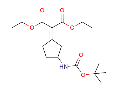 diethyl [3-({[(1,1-dimethylethyl)oxy]carbonyl}amino)cyclopentylidene]propanedioate