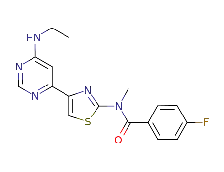 N-(4-(6-(ethylamino)pyrimidin-4-yl)thiazol-2-yl)-4-fluoro-N-methylbenzamide