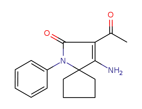 spiro[cyclopentanyl-1',2-(4-acetyl-3-amino-1-phenyl)pyrrol-5-one]