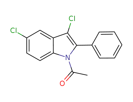 1-(3,5-dichloro-2-phenyl-1H-indol-1-yl)ethanone