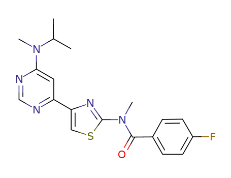 C<sub>19</sub>H<sub>20</sub>FN<sub>5</sub>OS