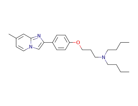 1-Butanamine,
N-butyl-N-[3-[4-(7-methylimidazo[1,2-a]pyridin-2-yl)phenoxy]propyl]-