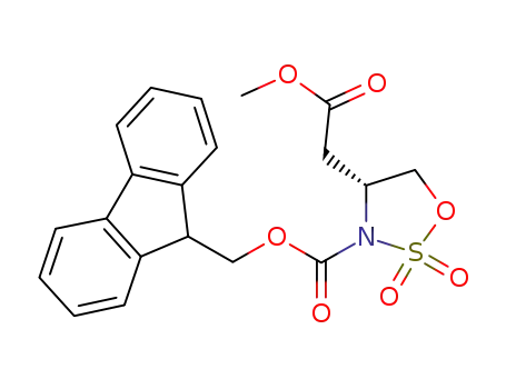 (4R)-methyl 2-[3-(9-fluorenylmethoxycarbonyl)-2,2-dioxo-1,2,3-oxathiazolidin-4-yl]acetate