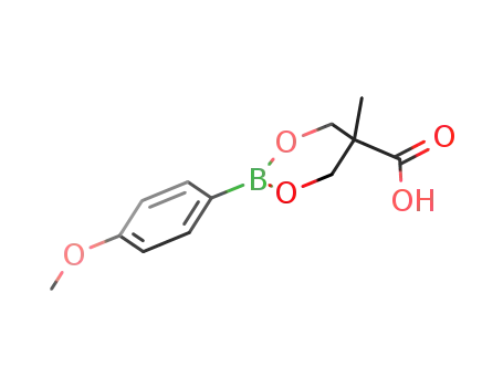 2-(4-methoxyphenyl)-5-methyl-1,3,2-dioxaborinane-5-carboxylic acid