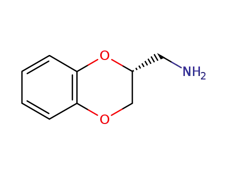 Molecular Structure of 46049-48-3 ((R)-2,3-dihydro-1,4-Benzodioxin-2-methanamine)