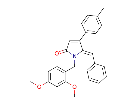 (Z)-5-benzylidene-1-(2,4-dimethoxybenzyl)-4-p-tolylpyrrol-2(5H)-one