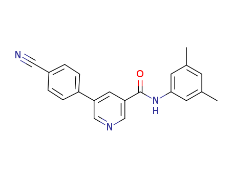 5-(4-cyanophenyl)-N-(3,5-dimethylphenyl)pyridine-3-carboxamide