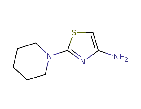 Molecular Structure of 754954-64-8 (2-(Piperidin-1-yl)thiazol-4-amine)
