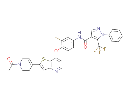 C<sub>31</sub>H<sub>23</sub>F<sub>4</sub>N<sub>5</sub>O<sub>3</sub>S
