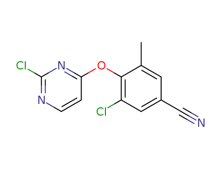 3-chloro-4-(2-chloro-pyrimidin-4-yloxy)-5-methyl-benzonitrile