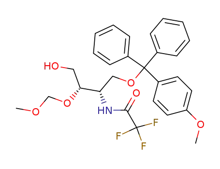 2,2,2-Trifluoro-N-{(1S,2S)-3-hydroxy-2-methoxymethoxy-1-[(4-methoxy-phenyl)-diphenyl-methoxymethyl]-propyl}-acetamide