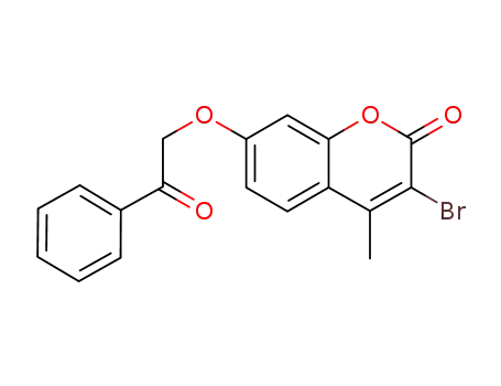3-bromo-4-methyl-7-(2-oxo-2-phenyl-ethoxy)-chromen-2-one