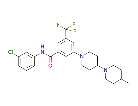 N-(3-chlorophenyl)-3-(4-methyl-1,4'-bipiperidin-1'-yl)-5-(trifluoromethyl)benzamide