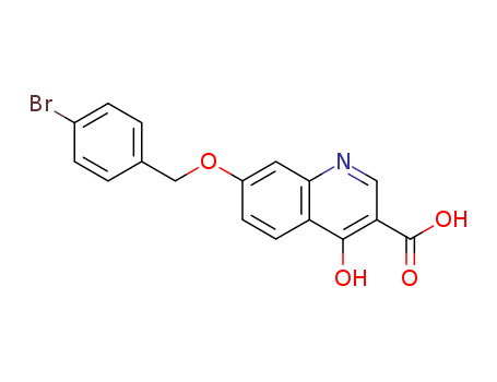 7-[(4-bromophenyl)methoxy]-4-oxo-1H-quinoline-3-carboxylic acid cas  78112-21-7