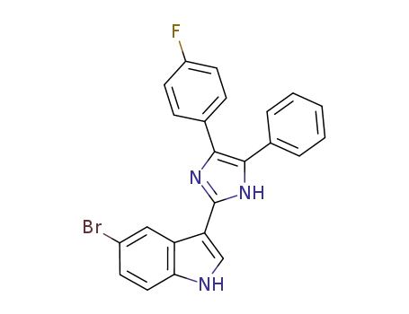 1H-Indole, 5-bromo-3-[4-(4-fluorophenyl)-5-phenyl-1H-imidazol-2-yl]-