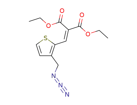 diethyl<<3-(azidomethyl)-2-thienyl>methylene>propanedioate