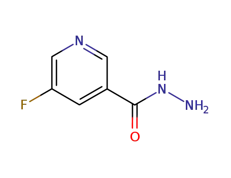 Molecular Structure of 701-40-6 (3-Pyridinecarboxylicacid,5-fluoro-,hydrazide(9CI))