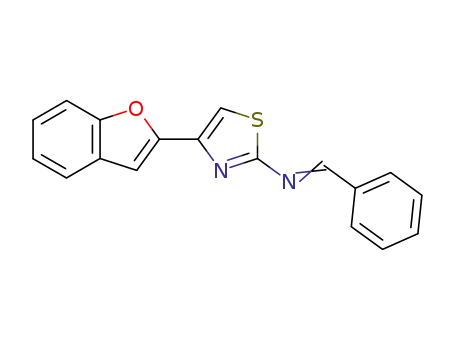 4-(1-benzofuran-2-yl)-N-[phenylmethylidene]-1,3-thiazol-2-amine
