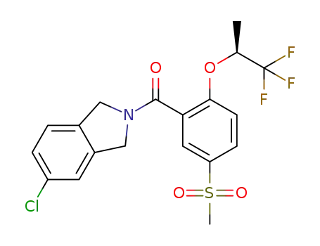 C<sub>19</sub>H<sub>17</sub>ClF<sub>3</sub>NO<sub>4</sub>S