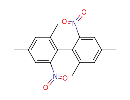 Molecular Structure of 74199-69-2 (1,1'-Biphenyl,2,2',4,4'-tetramethyl-6,6'-dinitro-)