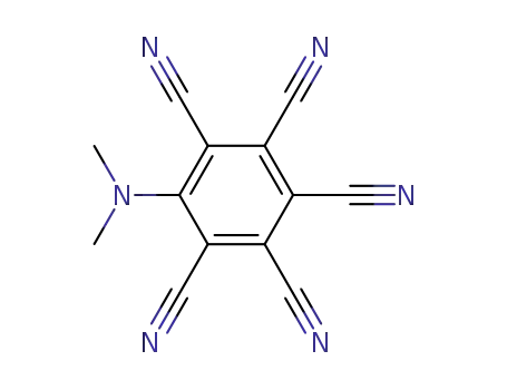 Molecular Structure of 52072-84-1 (pentacyano-N,N-dimethylaniline)