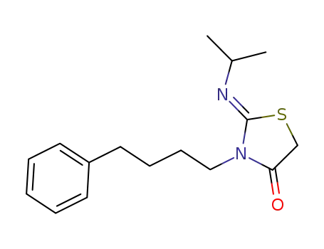 (Z)-2-isopropylimino-3-(4-phenyl-butyl)-thiazolidin-4-one
