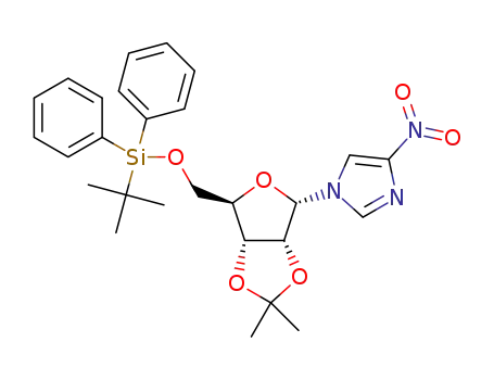 1-(5-O-tert-butyldiphenylsilyl-2,3-O-isopropylidene-α-D-ribofuranosyl)-4-nitroimidazole