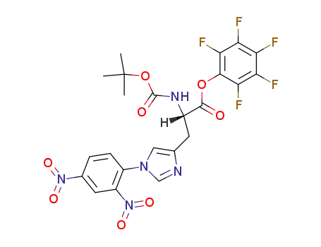 L-Histidine, N-[(1,1-dimethylethoxy)carbonyl]-1-(2,4-dinitrophenyl)-,
pentafluorophenyl ester