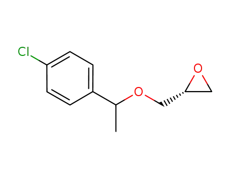 Molecular Structure of 790263-37-5 (2-[[1-(4-CHLOROPHENYL)ETHOXY]METHYL]OXIRANE)