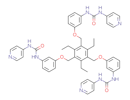 1,3,5-triethyl-2,4,6-tris[3-{3-(4-pyridyl)ureido}-phenoxymethyl]benzene