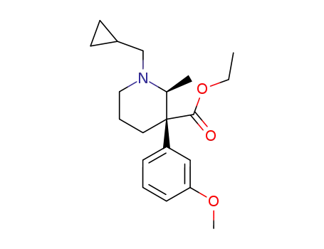(2S,3S)-1-Cyclopropylmethyl-3-(3-methoxy-phenyl)-2-methyl-piperidine-3-carboxylic acid ethyl ester