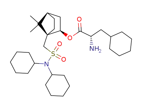 <(1S,2R)-10-(N,N-dicyclohexylaminosulfonyl)born-2-yl> (2S)-2-amino-3-cyclohexylpropionate