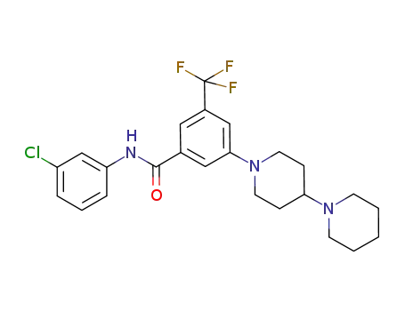 3-(1,4'-bipiperidin-1'-yl)-N-(3-chlorophenyl)-5-(trifluoromethyl)benzamide