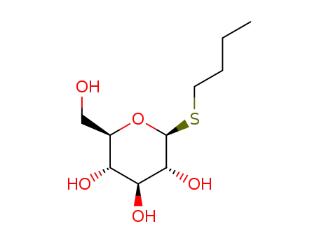Molecular Structure of 85618-17-3 (n-butyl 1-thio-β-D-glucopyranoside)